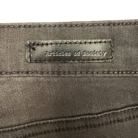 Articles Of Society Women's Sz 28 Durand London Wash High-Rise Crop Flare Jeans - Picture 15 of 16